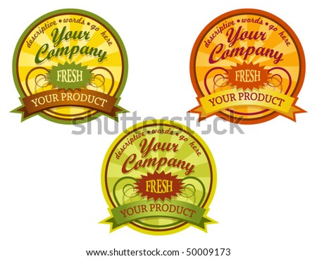 decorative food labels
