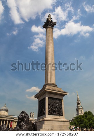 Nelson\'s Column on Trafalgar Square