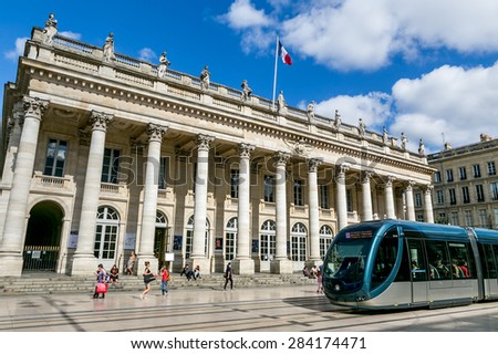 Bordeaux, France - July 17, opera in Bordeaux, July 17.2014 in Bordeaux
