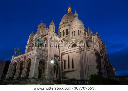 Basilica of Sacre Coeur in Paris Basilica of Sacre Coeur in Paris