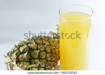 pine apple and juice