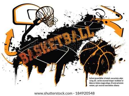 Grunge Basketball Template suitable for posters flyers brochures banners badges labels wallpapers web design advertising publicity or any branding Grunge Basketball Template suitable for posters flyers brochures banners badges labels wallpapers web design advertising publicity or any branding