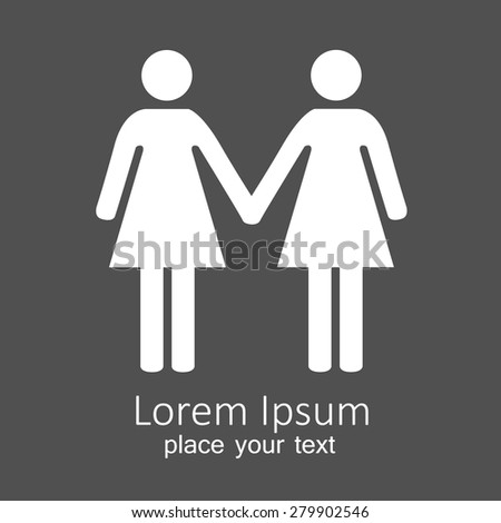 white silhouettes of two people. man and woman vector icon. social people icons. grey background