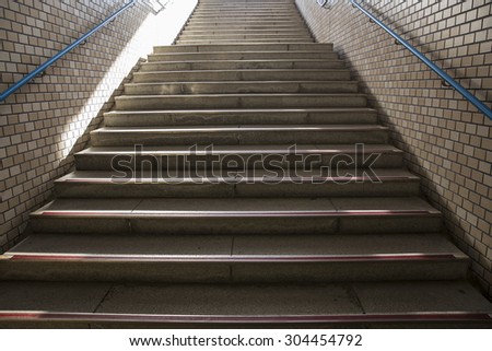 stairs going up to the light