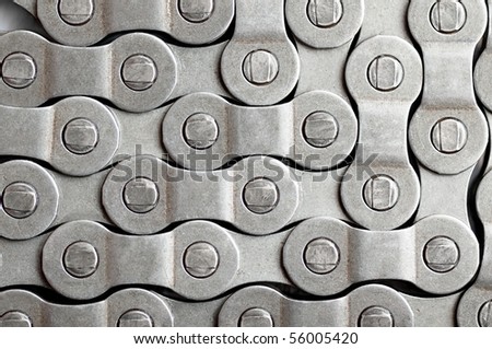 Bicycle chain background.