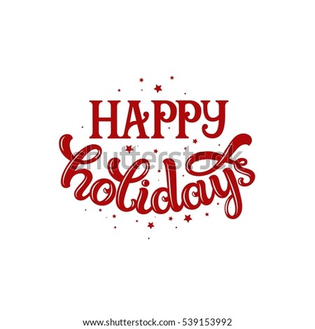 Merry christmas card, vector text for design greeting cards, photo overlays, prints, posters. Happy holidays. Merry christmas and valentines day quote.