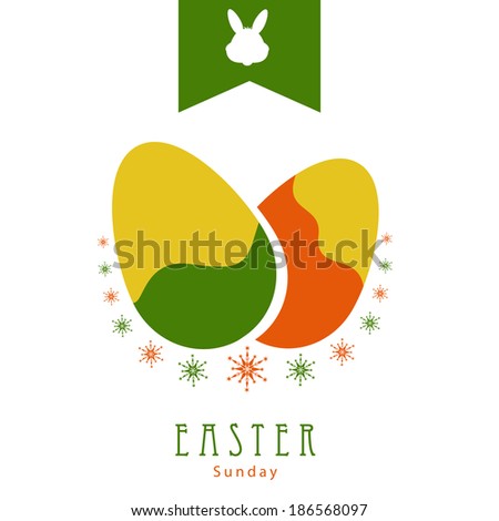 Easter Egg abstract Background for Easter Sunday.Eps10
