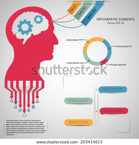 Abstract creative concept vector head siluet with gears For web and mobile application isolated on background illustration template design Business infographic and social media Abstract creative concept vector head siluet with gears For web and mobile application isolated on background illustration template design Business infographic and social media