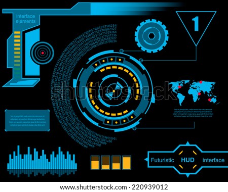 Abstract creative concept vector futuristic blue virtual graphic touch user interface HUD For web site mobile applications isolated on black background illustration design business infographic Abstract creative concept vector futuristic blue virtual graphic touch user interface HUD For web site mobile applications isolated on black background illustration design business infographic