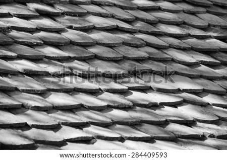 The texture of the old tiles to cover home (black and white)