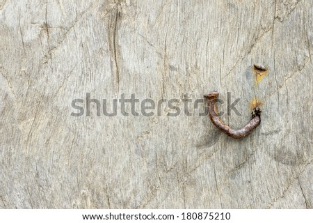 wood board with nails texture