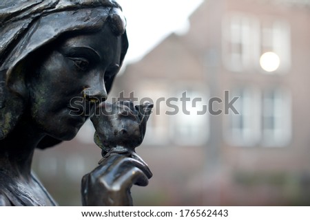 Jeroen Bosch, the most famous person in \'s-Hertogenbosch created this statue