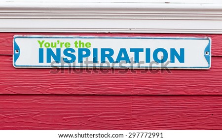 Inspirational motivating quote on colorful wooden