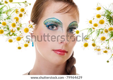 Green Fantasy Makeup