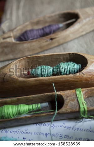 Cotton thread ready for weaving