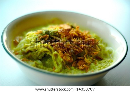 chicken laksa soup. stock photo : Chicken Laksa