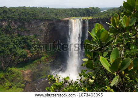 Kaieteur Falls. Guyana, Amazon rainforest
