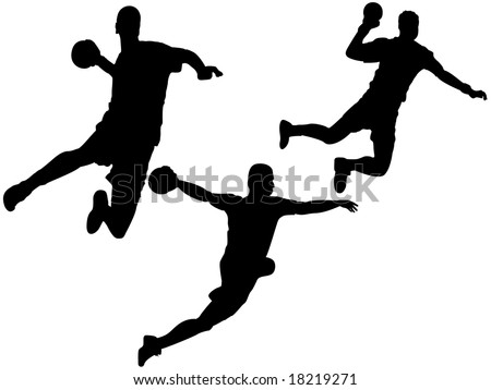 stock photo : handball vector