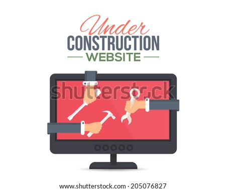 Website Under Construction Flat Vector Template Website Under Construction Flat Vector Template