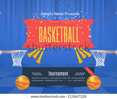 Sports Event Poster Background Vector Banner Basketball Info Postcard Design And Typographic Ad Web Sports Event Poster Background Vector Banner Basketball Info Postcard Design And Typographic Ad Web