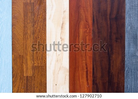 Laminated floor texture collection as abstract interior flooring background, top view
