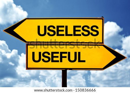 Useless versus useful opposite signs