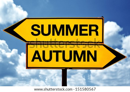 Summer versus autumn opposite signs