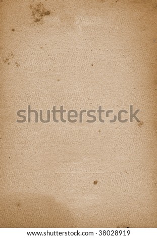 Old book cover paper texture with age marks
