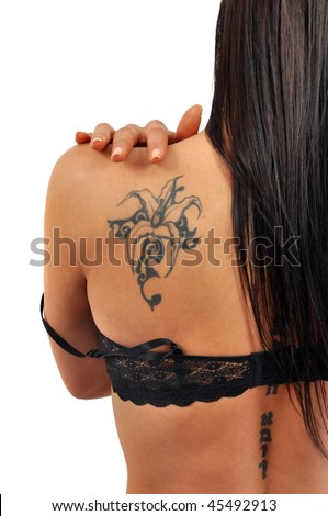 stock photo Sexy attractive young girls ass in lingerie