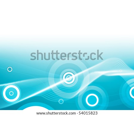Abstract waves and particles, background image for your design
