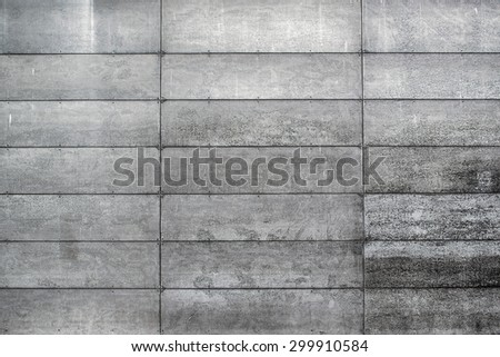 Concrete Wall with Rectangular Shaped Gray Blocks, Urban Backdrop, Street Textures