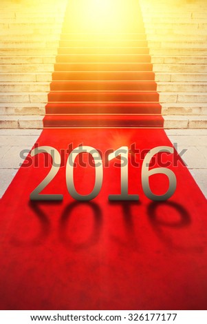 Happy New Year 2016, Exclusive Red Carpet Concept for Vips and Celebrities Ceremonial Celebration Event.