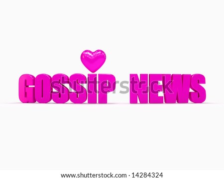 Gossip news logo on white background