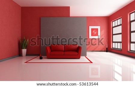 brown and red living rooms on Red And Brown Minimalist Living Room   Rendering   The Art Picture On
