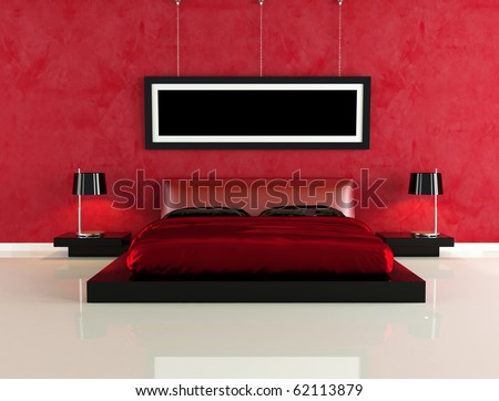 Black And Red Bedroom Wallpaper. red and lack bedroom for