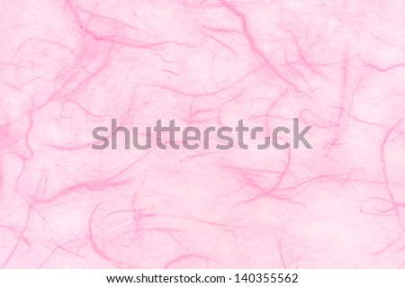 texture of pink paper with silk fibers