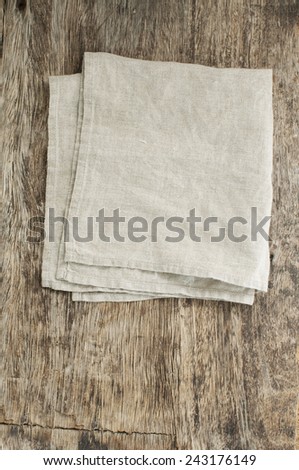linen serviette on a table