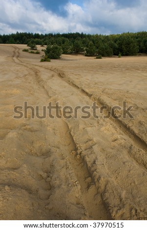 Sand mine in Poland
