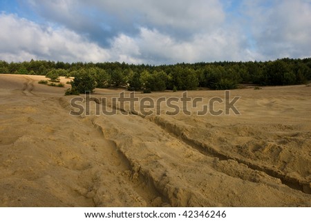 Sand mine in Poland