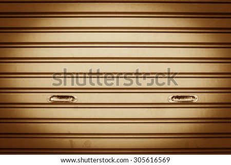 Vintage style - Steel sliding doors , Metal sheet slide door texture