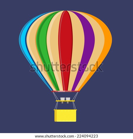 Colorful hot air balloon