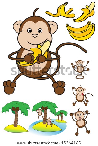 funny monkeys. funny monkeys stock photo