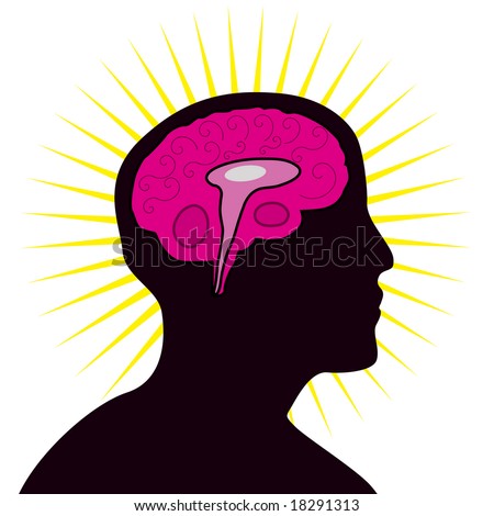 human brain clipart. stock vector : Human brain.