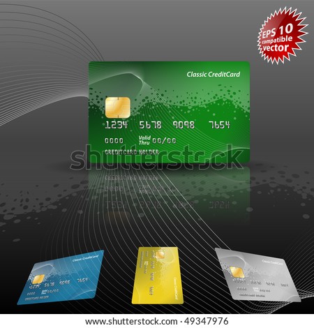 vector credit card icons. stock vector : Credit card EPS