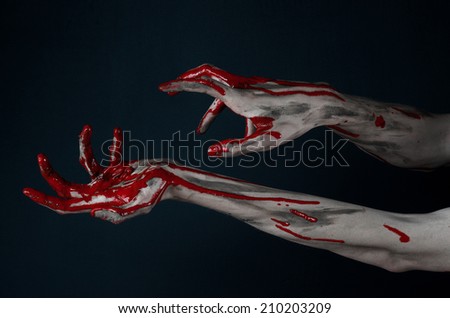 Bloody hands zombie demon