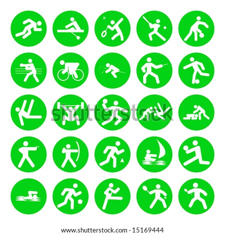logos of sports, olympic games, on white background