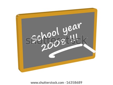 slate where school year 2008 is written