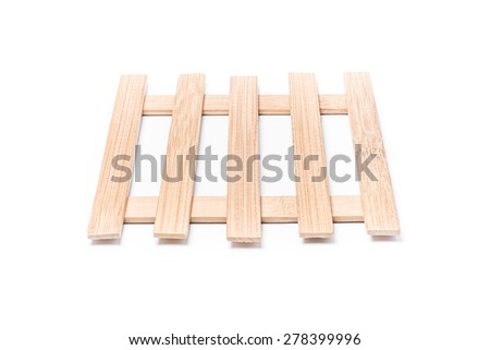 pallet wood isolated on white