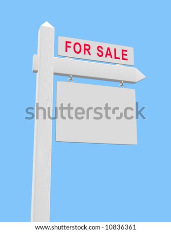 real estate sign posts. stock photo : For sale sign on