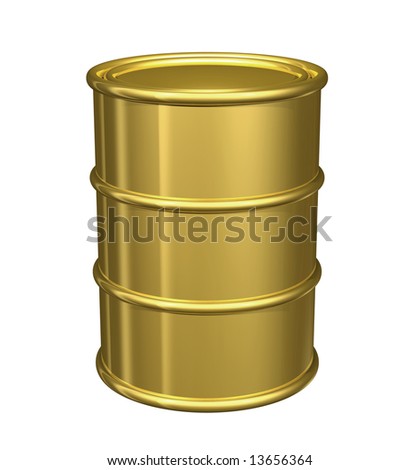 oil barrel images. stock photo : Gold oil barrel